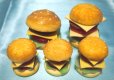 画像4: ミニチュア食品サンプル　ドールハウス ハンバーガー＆メモスタンド　赤　小