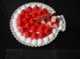 画像2: 食品サンプル　フェイクスイーツ　丸いちごタルトホールケーキ2(大　直径16cm）　撮影小道具　店舗ディスプレイケーキ