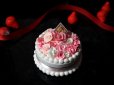 画像1: 食品サンプル　バラのケーキ型　ピンク　マグネット　小物入れ　撮影小物にも！ (1)