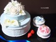画像17: 食品サンプル　イミテーションケーキ　幸せのブルーケーキ2段　小物入れ　
