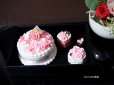 画像3: 食品サンプル　バラのケーキ型　ピンク　マグネットセット　小物入れ　