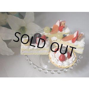 画像: 【Ａ様仮オーダー品】食品サンプル！スイーツデコ　撮影小物にも！ショートケーキセット