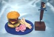 画像3: ミニチュア食品サンプル　ドールハウス ハンバーガー＆メモスタント　青　小