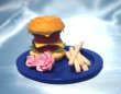 画像4: ミニチュア食品サンプル　ドールハウス ハンバーガー＆メモスタント　青　小