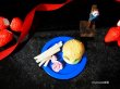 画像9: ミニチュア食品サンプル　ドールハウス ハンバーガー＆メモスタント　青　小