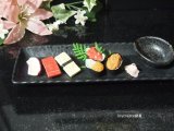 画像: 食品サンプル　撮影小物に！フェイク寿司　長皿セット　30％オフ！