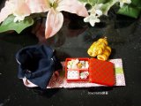 画像: ドールハウス　ミニチュア　松花弁当1　ミニ重箱　撮影小物に　ねずこちゃん弁当