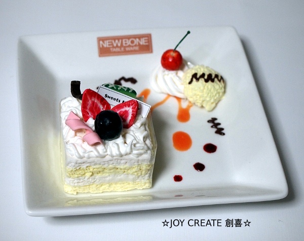 画像: スイーツデコ　メモスタンド　食品サンプルにも！本物そっくり　プチケーキ　セット4