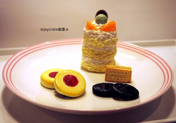 画像: 食品サンプル！オレンジケーキ＆チョコレート　イチゴジャムクッキーマグネット