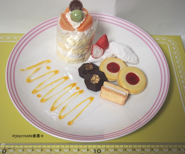 画像: 食品サンプル！オレンジケーキ＆チョコレート　イチゴジャムクッキーマグネット