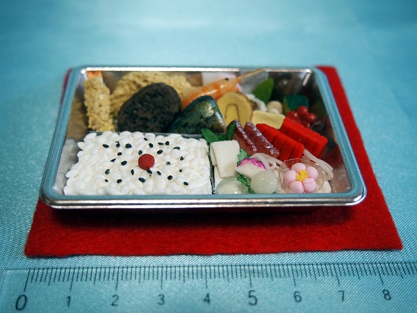 画像: ドールハウス　ミニチュア　幕の内弁当3　撮影小物にも！