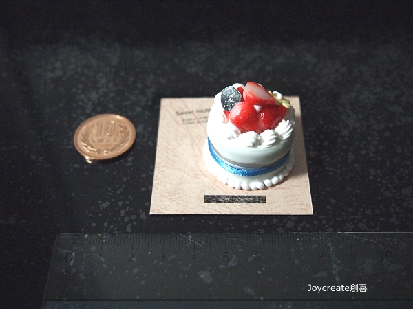 画像3: ミニチュア　ディスプレイシリーズ　いちごミニホールケーキ1/6ドール用
