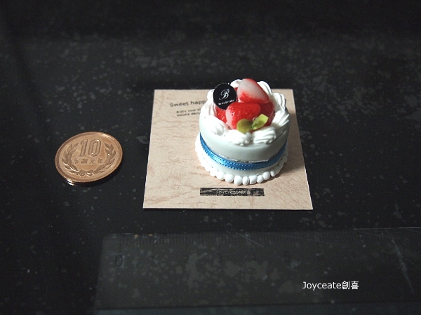 画像2: ミニチュア　ディスプレイシリーズ　いちごミニホールケーキ1/6ドール用2