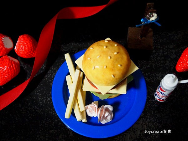 画像5: ミニチュア食品サンプル　ドールハウス ハンバーガー＆メモスタント　青　大