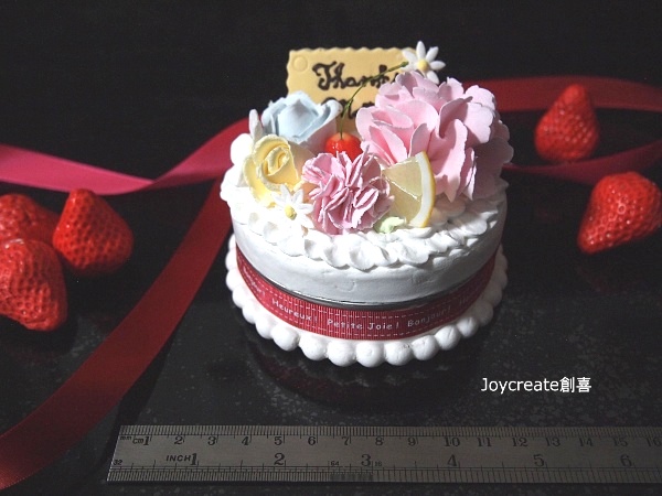 画像: 食品サンプル　カーネーションケーキ型　ピンク　マグネット　小物入れ　撮影小物にも！