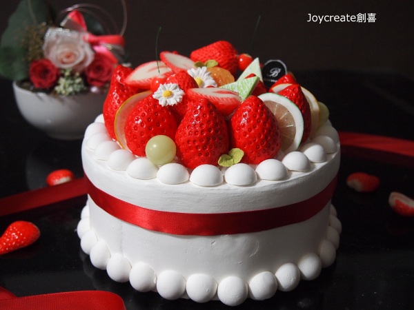 Elegantflower 本物 そっくり チェリー イチゴ 果物 フルーツ 生クリーム ホールケーキ デコレーションケーキ 食品サンプル Weddingsatwork Com